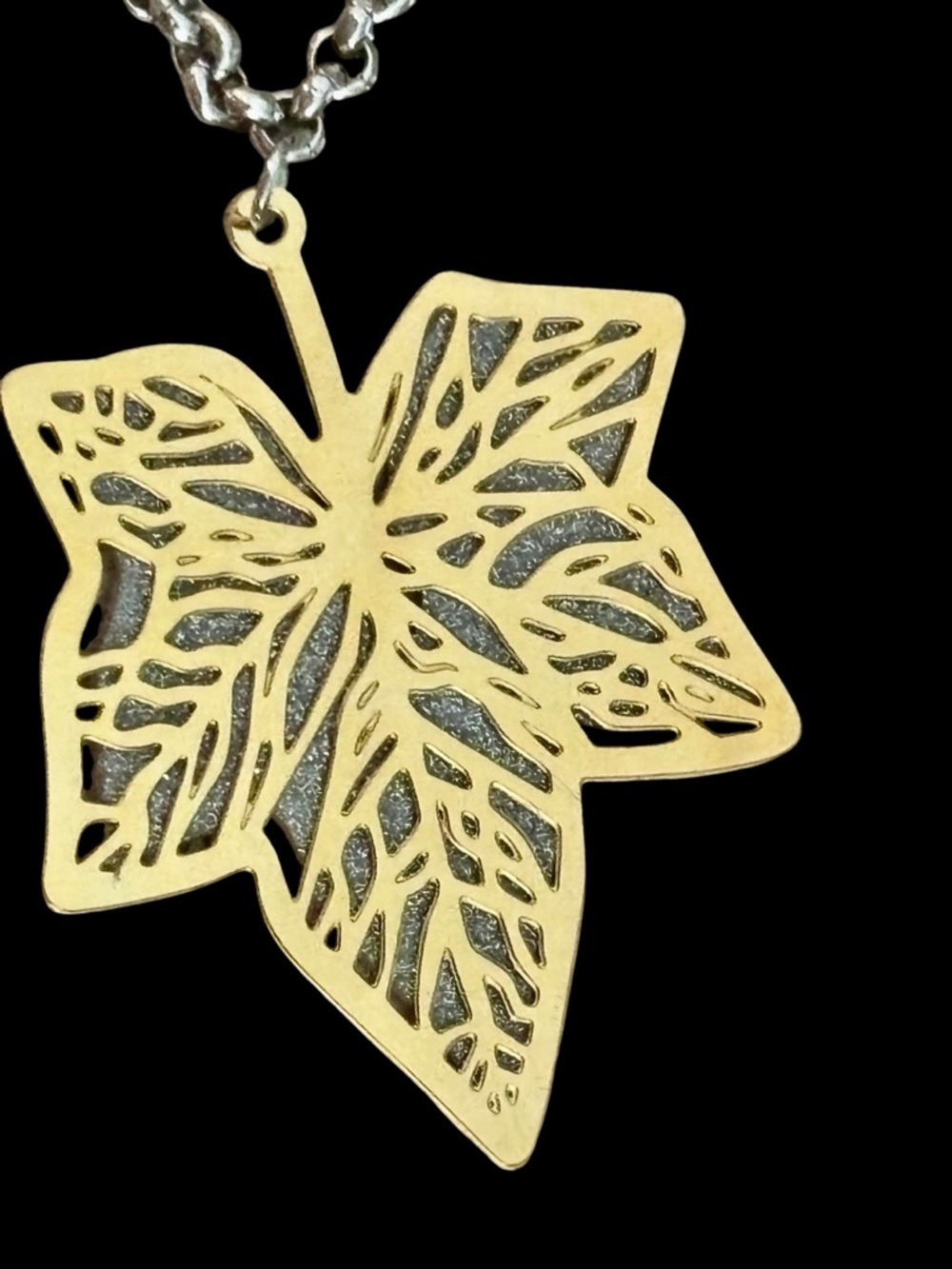 Gold and Silver Leaf Charm Bracelet- Necklace available in closet - Picture 2 of 4